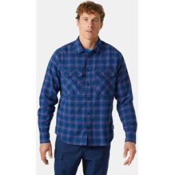 Helly Hansen Men's Lokka Organic Flannel Shirt Blue L
