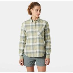 Helly Hansen Women's Lokka Organic Flannel Shirt Green XL