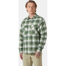 Helly Hansen Men's Lokka Organic Flannel Shirt Green M