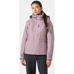 Helly Hansen Women's Crew Hooded Pile Jacket Purple L