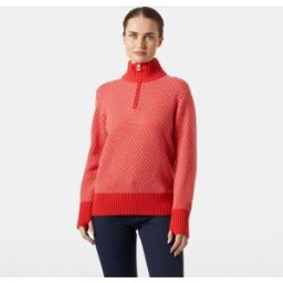 Helly Hansen Women’s Arctic Ocean Iceland Wool Knit Sweater Red L