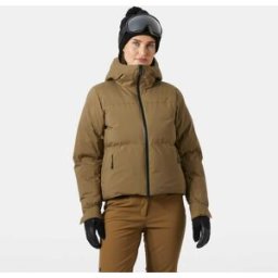 Helly Hansen Women’s Nora Short Puffy Ski Jacket Brown XL