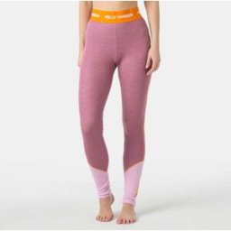 Helly Hansen Women's Lifa Merino Midweight Base Layer Pants Pink L