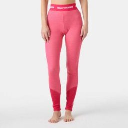 Helly Hansen Women's Lifa Merino Midweight Base Layer Pants Pink XS
