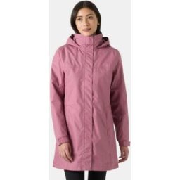 Helly Hansen Women's Aden Long Rain Coat Pink XL