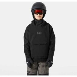 Helly Hansen Juniors' Powder Softshell Hoodie - Black/Ebony - 11