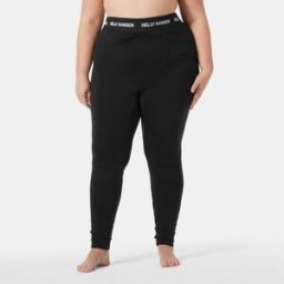 Helly Hansen Women’s Lifa® Merino Midweight Pants Plus - Black/Ebony - 2X