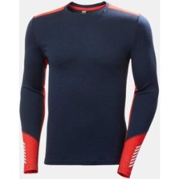 Helly Hansen Men's Lifa® Merino Midweight Crew Base Layer - Blue - 2XL