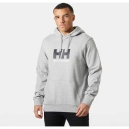 Helly Hansen Men's Logo Hoodie - Black/Ebony - XL
