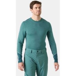 Helly Hansen Men's Lifa® Merino Midweight Crew Base Layer - Green - M