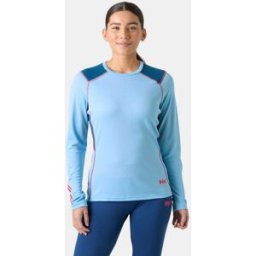 Helly Hansen Women's Lifa® Active Crew Base Layer - Blue/Purple - L