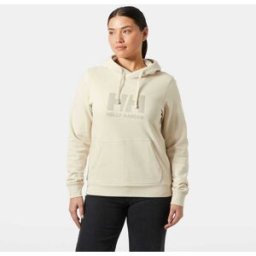 Helly Hansen Women's Logo Hoodie - White/Cream - L