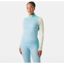 Helly Hansen Women's Lifa® Merino Midweight Half-zip Base Layer - Blue/Purple - XL