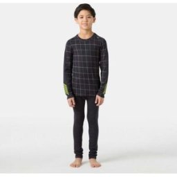 Helly Hansen Juniors' Graphic Lifa® Merino Base Layer Set - Grey - 14