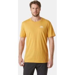 Helly Hansen Men's Nord Graphic T-shirt - Yellow/Green - S