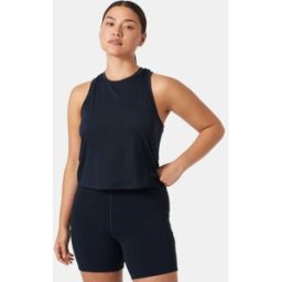 Helly Hansen Women's Ocean Cropped Tank Top - Blue - XL