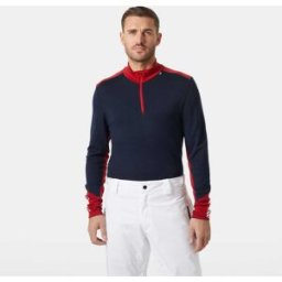 Helly Hansen Men's Lifa® Merino Midweight Half-zip Base Layer - Blue - S