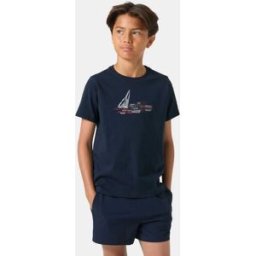 Helly Hansen Juniors' Graphic T-shirt - Blue - 12