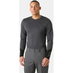 Helly Hansen Men's Lifa® Merino Midweight Crew Base Layer - Grey - L