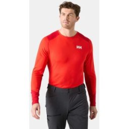Helly Hansen Men's Lifa® Active Crew Base Layer - Orange/Purple - L