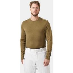 Helly Hansen Men's Lifa® Merino Midweight Crew Base Layer - Brown - L