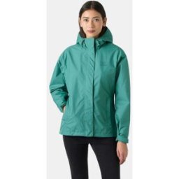 Helly Hansen Women's Seven J Rain Jacket - Green - S