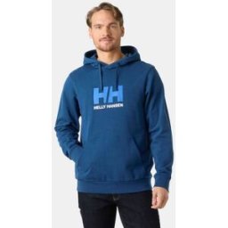 Helly Hansen Men's Logo Hoodie - Blue - 2XL