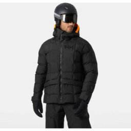 Helly Hansen Men's Emiko Ridable Puffy Ski Jacket - Black/Ebony - L