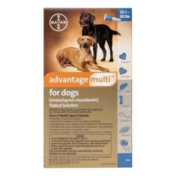 Advantage Multi for Extra Large Dogs 55.1-88 Lbs (Blue) 6 Doses