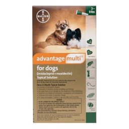 Advantage Multi for Small Dogs 3-9 Lbs (Green) 3 Doses