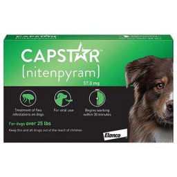 Capstar Large Dog 57 Mg 25.1-125 Lbs Green 6 Tablets