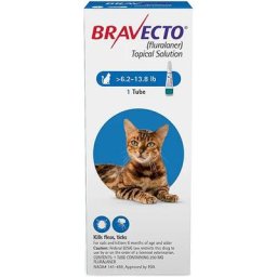 Bravecto Spot On For Medium Cats 6.2 Lbs - 13.8 Lbs (Blue) 1 Pack