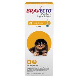 Bravecto Topical For X-Small Dogs (4.4 - 9.9 Lbs) Yellow 2 Doses