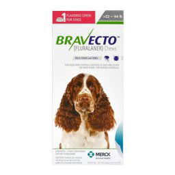 Bravecto For Medium Dogs 22- 44 Lbs (Green) 1 Chew