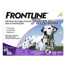 Frontline Plus for Large Dogs 45-88 lbs (Purple) 3 Doses
