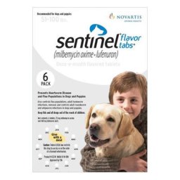 Sentinel For Dogs 51-100 lbs (White) 6 Chews