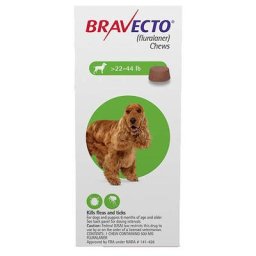 Bravecto for Medium Dogs 22 to 44lbs (Green) - 1 Chew