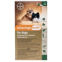Advantage Multi (Advocate) Small Dogs 3-9 lbs (Green) 6 Doses