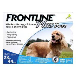 Frontline Plus for Medium Dogs 23-44 lbs (Blue) 3 Doses