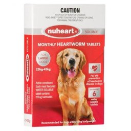 Nuheart - Generic Heartgard For Large Dogs 51-100lbs (Red) 12 Tablet