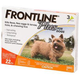 Frontline Plus For Small Dogs Upto 22lbs (Orange) 3 Doses