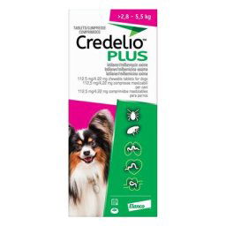 Credelio Plus For Small Dog 6.16lbs - 12.1lbs (2.8-5.5kg) 6 Chews