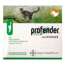 Profender Small Cats & Kittens (0.35 Ml) 2.2-5.5 Lbs 6 + 2 Doses Free