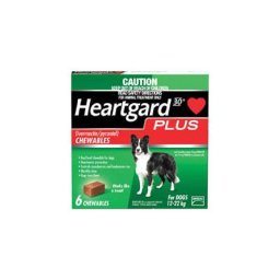 Heartgard Plus Chewables For Medium Dogs 26-50lbs (Green) 12 Doses