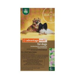 Advantage Multi (Advocate) Small Dogs 3-9 Lbs (Green) 3 Doses