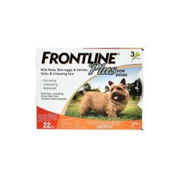 Frontline Plus Small Dogs Up To 22lbs (Orange) 3 Doses