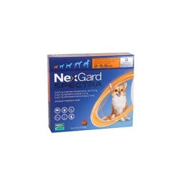 Nexgard Spectra Tab Xsmall Dog Upto 4.4-7.7 Lbs Orange 6 Pack