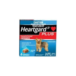 Heartgard Plus Chewables Small Dogs Up To 25lbs (Blue) 6 Doses