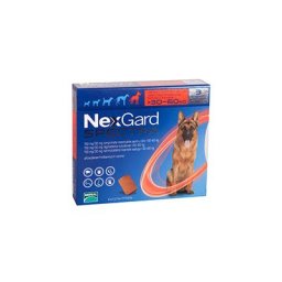 Nexgard Spectra Tab Xlarge Dog 66-132 Lbs Red 3 Pack