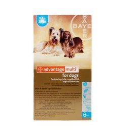 Advantage Multi (Advocate) Medium Dogs 9.1-20 Lbs (Aqua) 3 Doses